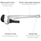 Teng Tools PW14A - 14" Aluminium Pipe Wrench PW14A - alternate 2